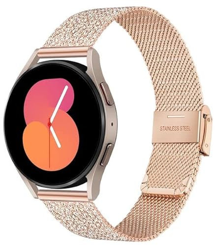 TRUMiRR Kompatibel mit Galaxy Watch 5 & 4 - Edelstahl Mesh Gewebte 20mm Armband für Samsung Galaxy Watch 7/6/5/4 40mm