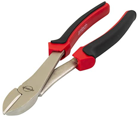 Amtech B0260 10 (260mm) Diagonal Side Cutting Pliers, Side Cutters, Long Handles for Strong Cutting Force, Heat Treated Steel, Comfort Grip Handles, Cuts up to 3mm