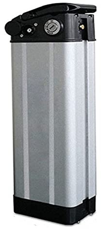 Gkhowiu Scatola per Batteria al Litio nel per Bici Elettrica 36V / 48V / 60V per Supporto 18650 di capacità Accessori per Biciclette, Testa