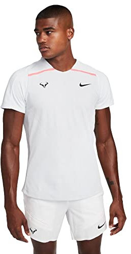 NIKE Kurzarm-T-Shirt Court Dri Fit Advantage Rafa, Reines Platin / Rosa / Schwarz, L