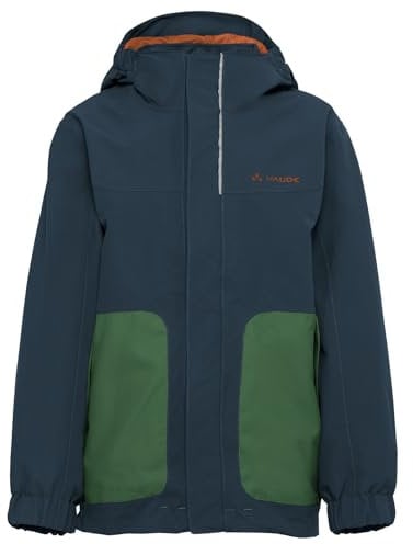 VAUDE Unisex Kinder Kids Campfire 3in1 Jacket Iv, Dark Sea/green, 122-128 EU