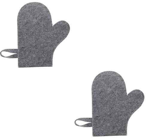 FRCOLOR 2stücke Felt Sauna Handschuh Hitzebeständiger Filz-mitt Für Sauna Und Spa Und Praktisch Für Und