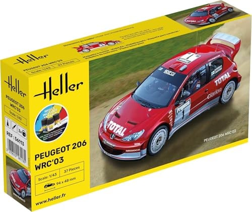 Heller 56113 STARTER KIT Peugeot 206 WRC'03 1/43
