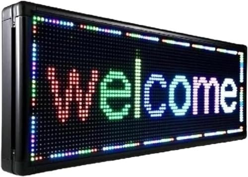 Panneau d'affichage numérique Programmable for l'extérieur, affichage de messages défilants à LED 7 couleurs, panneau d'affichage matriciel for publicité commerciale