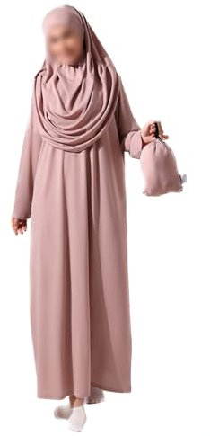 Muslim One-Piece Prayer Abaya, Islamic Full Length Hijab for Women