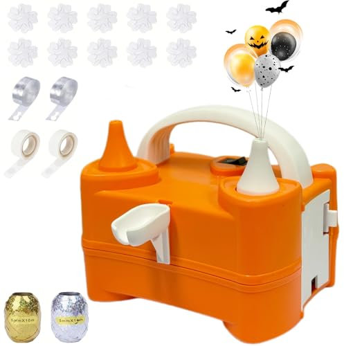Balloon Pump Electric Kit, Portable Dual Nozzle Electric Balloon Inflator, AC220-240V 400W, Electric Air Pump for Birthday, Party Decoration, Wedding, Graduation