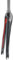 700C Kohlefaser Starre Gabel C Bremse Rennrad Gabel 1 1/2 Gewindelos Verjüngt Vorderradgabel QR 9x100mm