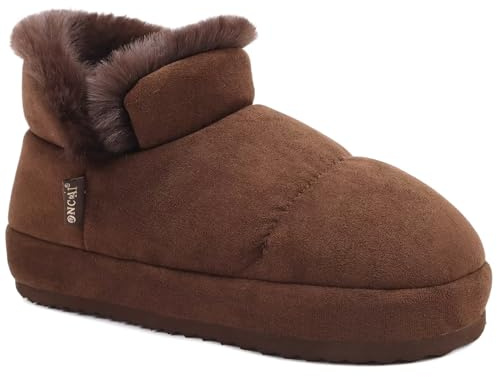 ONCAI Pantofole da donna Pantofole da casa per donna Pantofole da donna Stivali da donna Invernali Caldi e pelosi Stivaletti da interno ed esterno Taglia 35-42