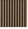 Acoustic Wall Panelling 2400mm x 600mm Decorative 3D Slatted Wood Effect (Natural Oak)