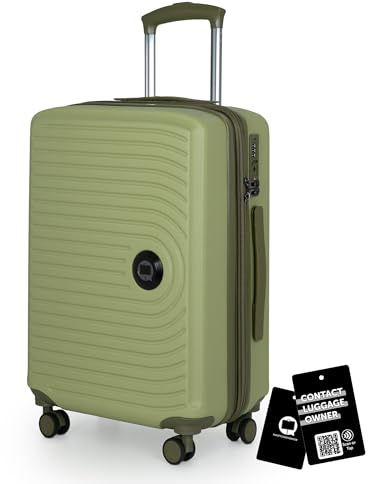 Hauptstadtkoffer Mitte Handgepäck 55x40x23 cm 55 Lmit Anhänger, Kiwi | ABS-Hartschale · TSA · XL Erweiterung · 4 Rollen · Austauschbare Ersatzteile · Kurzurlaub · Digitaler Kofferanhänger