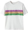 Bsubseach Fashion Damen Pailletten Schimmerndes Oberteil T-Shirt Glitzer Party Top Sommer Weiß S