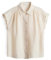 OPUS Damen Kurzarmbluse | Satinbluse FAIRI Loose mit femininen Raffungen Natural Glaze, 38