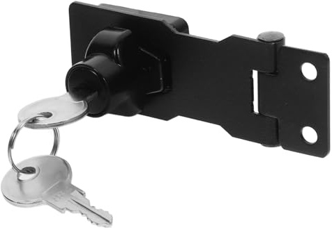 Zerodeko Verrou Métallique pour Armoire Mécanisme de Verrouillage pour Classeur Loquet de Remplacement pour Serrure à Clé pour Meubles de Maison Verrou de Sécurité pour Armoires