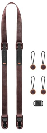 Peak Design Leash Camera Strap, Eclipse, Configurable as a Sling, Neck, Shoulder Strap or Safety Tether, Adjustable, Compact, Quick Release, Camera Straps for Photographers, 200 lb Capacity