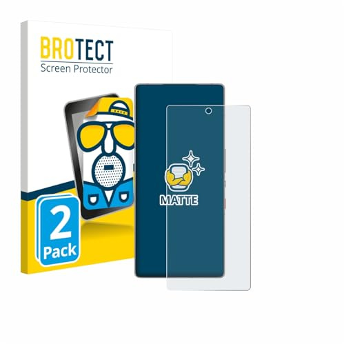 BROTECT Schutzfolie für ZTE Nubia Red Magic 11 Pro | 2 Stück Entspiegelnder Displayschutz Made in Germany Matte Displayschutz-Folie Anti-Reflex Anti-Fingerprint Einfache Montage