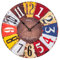 Vintage Horloge murale Technoline WT 1519 Multicolore 50 cm Horloge de cuisine Train hofs Horloge murale ronde chiffres Grand XXL