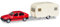 Herpa 13420 Opel with Caravan Minikit Kadett EGLS mit Wohnwagen, farbig
