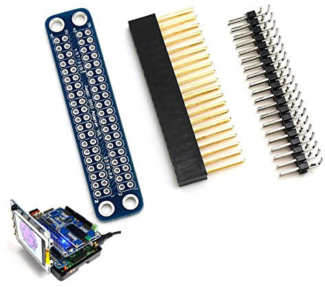 DollaTek Zerlegter Doppel-GPIO-Adapter für Raspberry Pi 3 Modell B, 2 Modell B, A +, B +, Null GPIO nach vorne
