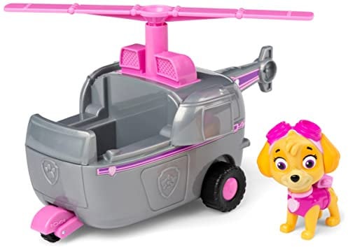 PAW PATROL, Helikopter-Fahrzeug mit Skye-Figur (Basic Vehicle/Basis Fahrzeug), Spielzeugauto, ab 3 Jahren