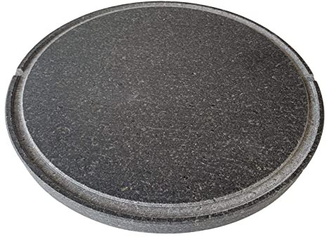 Generico Piedra volcánica étnica para pizzas, pan, carnes, horno, piedra refractaria OLLAR, parrilla, barbacoa de gas, eléctrica, todas las medidas (35 cm2)