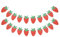 Erdbeer-Banner, Beeren-Banner, Glitzer-Erdbeer-Girlande, Beeren-Themen-Zubehör für Erdbeer-Thema, Geburtstag, Babyparty, Party-Dekoration, 2 Stück