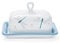 Cooksmart Beurrier britannique en céramique avec couvercle | Grand beurrier pour tous les types de cuisines | Beurrier pour toutes les tailles de beurre – Prairie anglaise