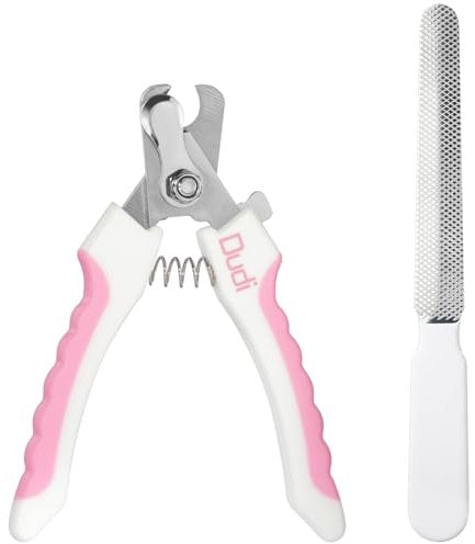 Dudi Pet Coupe Griffe et Lime pour Chien - Coupe Ongle pour Chien ou Chat avec Cran de Sécurité - Pince Coupante à Griffes ou a Ongles Chiens Chats Lapin - Coupe Griffe Petit