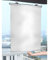 Stores à enroulement à ventouse,Pare-soleil rétractable sans perçage,Rideau occultant réfléchissant,Stores temporaires portables pour fenêtres et portes,bain Bureau,Silver-W40*H60cm(15.7*23.6in)