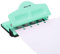PATIKIL champignons Disque Trou Perforation, 4 Trous Papier Perforateur pour A7/A6/A5/A4/A3 Disque Relié Calendrier, Créacollage, ou Carnet, Poinçon Jusqu 5 Papiers(Bleu Clair)