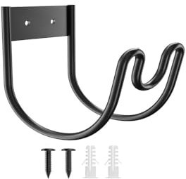 Changyeah Soporte para manguera de jardín, soporte para manguera de jardín, soporte para manguera de riego con tornillos y tornillo de expansión para cable de extensión de manguera de agua