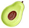 Ciieeo Plato De CeráMica En Forma De Aguacate Para Ensalada, Postres Y Frutas, Ideal Para Aperitivos, Color Verde, 6.5 Pulgadas