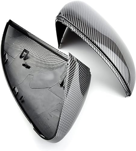 HhhhhYf Auto Spiegelkappen Für VW Golf MK7 7.5 GTI 7 7R,Umkehr Spiegel Abdeckung Rückspiegel Gehäuse Auto Zubehör,B-Carbon Fiber Pattern