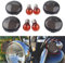 FINMOKAL 4-teiliges getöntes Blinker-Linsengehäuse mit bernsteinfarbenem Glühbirnen-Set, kompatibel mit Harley Touring Road King Dyna Softail Sportster 2000–2015