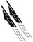 MPODYTSF Aufkleber für Motorrad Reflektierender Motorrad-Tankaufkleber Für Aprilia RS125 RS 125(Black-White)