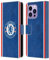 Head Case Designs Licenza Ufficiale Chelsea Football Club Home Kit 2025/26 Custodia Portafoglio in Pelle Compatibile con Apple iPhone 14 PRO Max