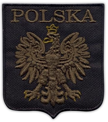 Polnisches Wappen (Olivenadler) – Polen – zum Aufnähen/Aufnähen – besticktes Abzeichen/Patch