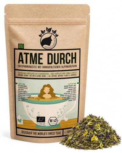 NanaNatura's BIO Kräutertee ATME DURCH 100g | mit Bio-Alpenkräutern | Mit handverlesener Bio-Ananasminze & Bio-Ananassalbei – zum Trinken oder Inhalieren – 100% natürlich & ohne Zusatzstoffe