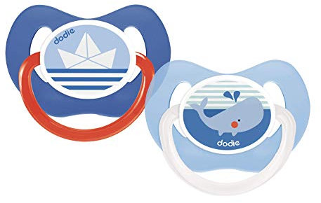 Dodie Schnuller, physiologisch, Meer, +6 Monate, 2 Stück (zufälliges Modell)