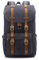 EverVanz Damen Herren Rucksack Reise Wandern Outdoorrucksack Canvas Leder Daypacks für 15 Zoll Laptop Studenten Rucksack für Schule
