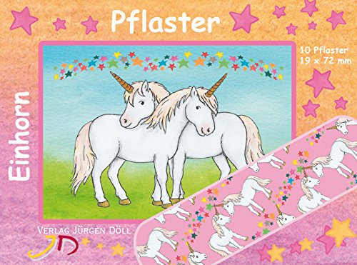 Döll 10 Pflaster * Einhorn * mit 19x72mm Verlag // 264801 // Kinderpflaster Kinder Geburtstag Kindergeburtstag Mitgebsel Einhörner Feen Märchen