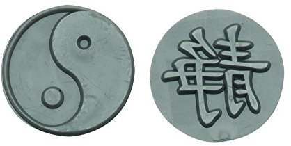 GLOREX Reliefeinlage, Kunststoff, Yin & Yang/Ruhe, 2 Stück
