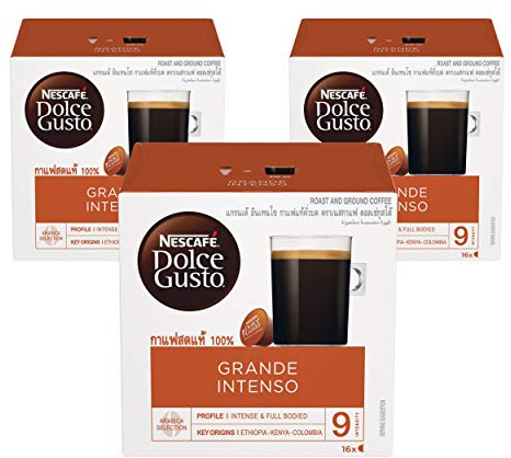 Nescafe Dolce Gusto Grande Intenso Coffee - 48 Capsules, 48 Cups