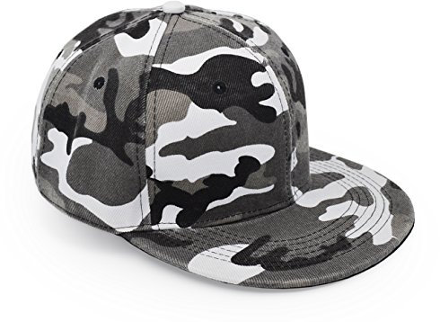 UltraKey Baseballkappen, Militär-Camouflage-Kappen, Schirmmützen, können für Outdoor-Aktivitäten wie Angeln, Camping und Jagd verwendet Werden Grau-Flachen Rand