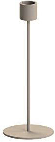Cooee Design Kerzenleuchter Candlestick aus Metall in der Farbe Sand, Maße: 8cm x 8cm x 21cm, HI-029-01-SA