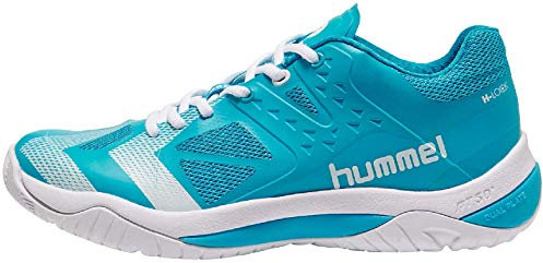 hummel Unisex DUAL Plate Power Handballschuhe, Hawaiian Ocean, 11 EU
