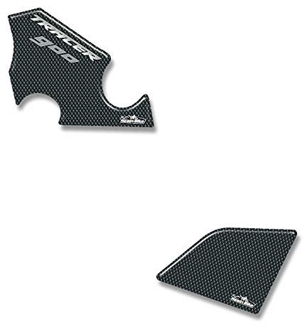 Resin Bike Adesivi Moto Compatibile con Yamaha Tracer 900 e 900 GT 2016 2020. Protezione Battitacco da Urti e Graffi. Coppia Adesivi 3D Resinati - Effetto Carbonio