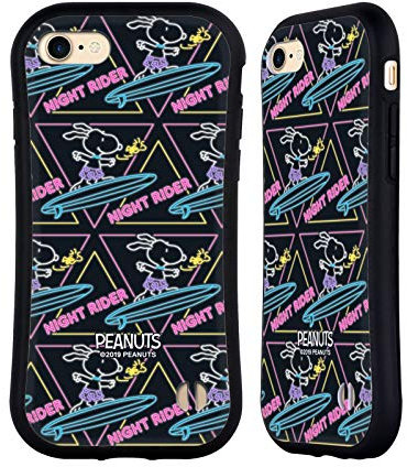Head Case Designs Offizielle Peanuts Nacht Fahrer Snoopy Aloha Disco Hybride Handyhülle Hülle Huelle kompatibel mit Apple iPhone 7/8 / SE 2020 & 2022