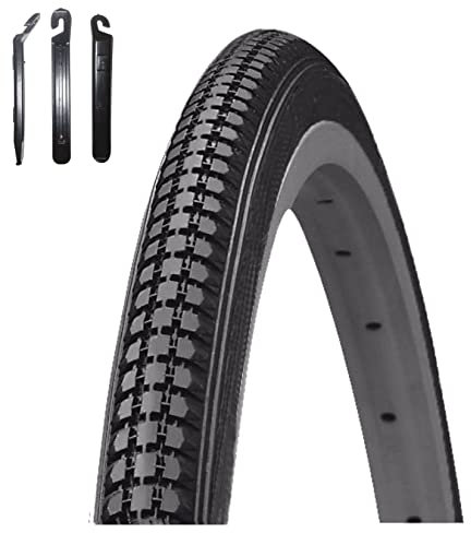 Angebot-Set / 1 x Kenda K-103 27 Fahrradreifen Fahrradmantel in Schwarz 32-630 (27 x 1 1/4) inkl. 3 Reifenheber