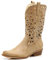 IF Fashion Cowboy Western Scarpe da Donna Stivali Stivaletti Punta Camperos Texani Etnici 629 beige N.36