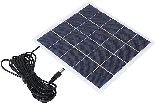 Keenso Solarbatterie-Panel, tragbares 4W 5V-Polysilicium-Solarpanel für den Außenbereich Ersatz des Solarpanels für den Außenbereich durch Aufladen der DC-Schnittstelle 3,7V-Batterie Gartenleuchte
